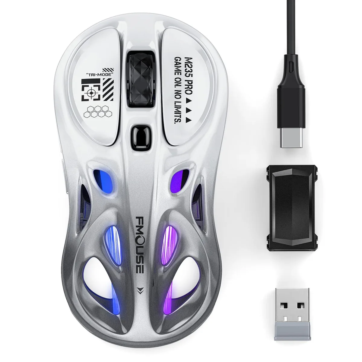 ASUS Tri-Mode Wireless Mouse M235 PRO 65g 4800 DPI 16 Buttons Black — 商品写真