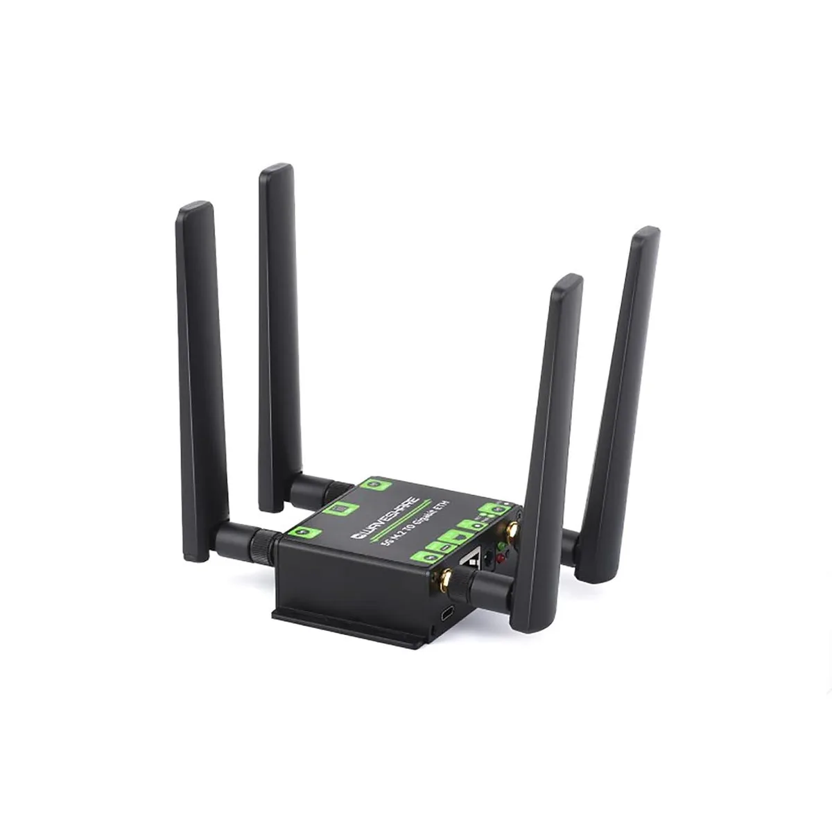 LORDWORLD LORDWORLD 5G M.2 to Gigabit Ethernet USB 3.1 Aluminium Case Quad Antennas development board — foto del prodotto