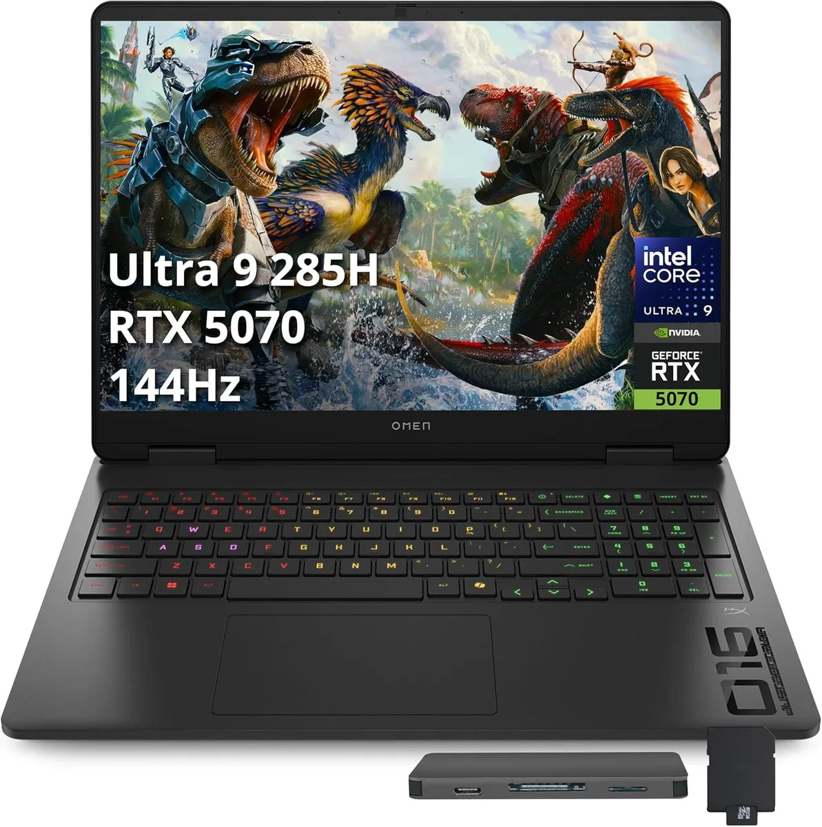HP HP Omen 16 Slim Gaming Laptop Intel Ultra 9 285H RTX 5070 32GB DDR5 2TB Storage 1TB Docking — product photo