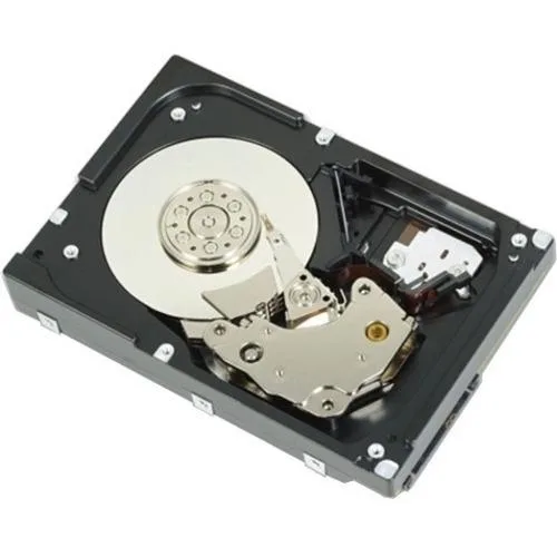 Silver 2.5 inch Dell SAS hard drive with label
