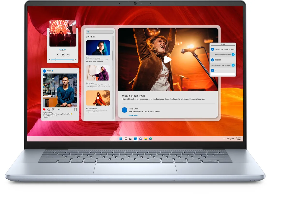 DELL Dell Inspiron 7640 laptop 16" Touch Core Ultra 9 185H 32GB 960GB SSD Windows 11 Pro Blue — photo du produit