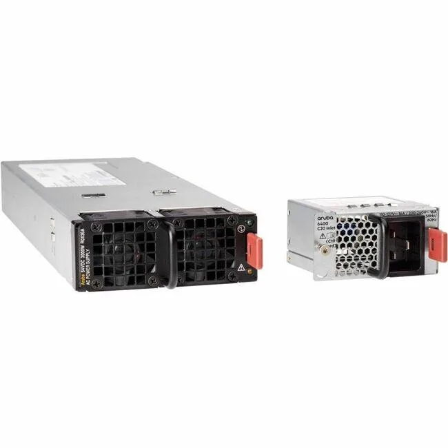 Rectangular silver plug-in power supply module with C20 inlet adapter