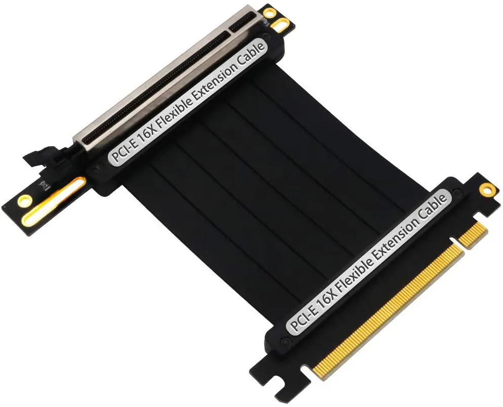 myVolts myVolts PCIe 3.0 x16 Riser Cable 20cm 90° Power LED — fotografija proizvoda
