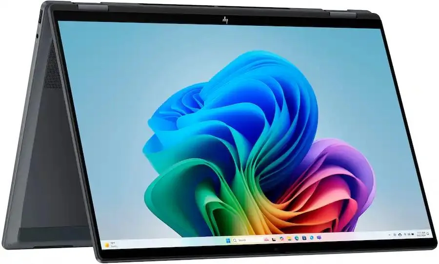 Eclipse Grey 16-inch 2-in-1 laptop with 360-degree hinge and touchscreen