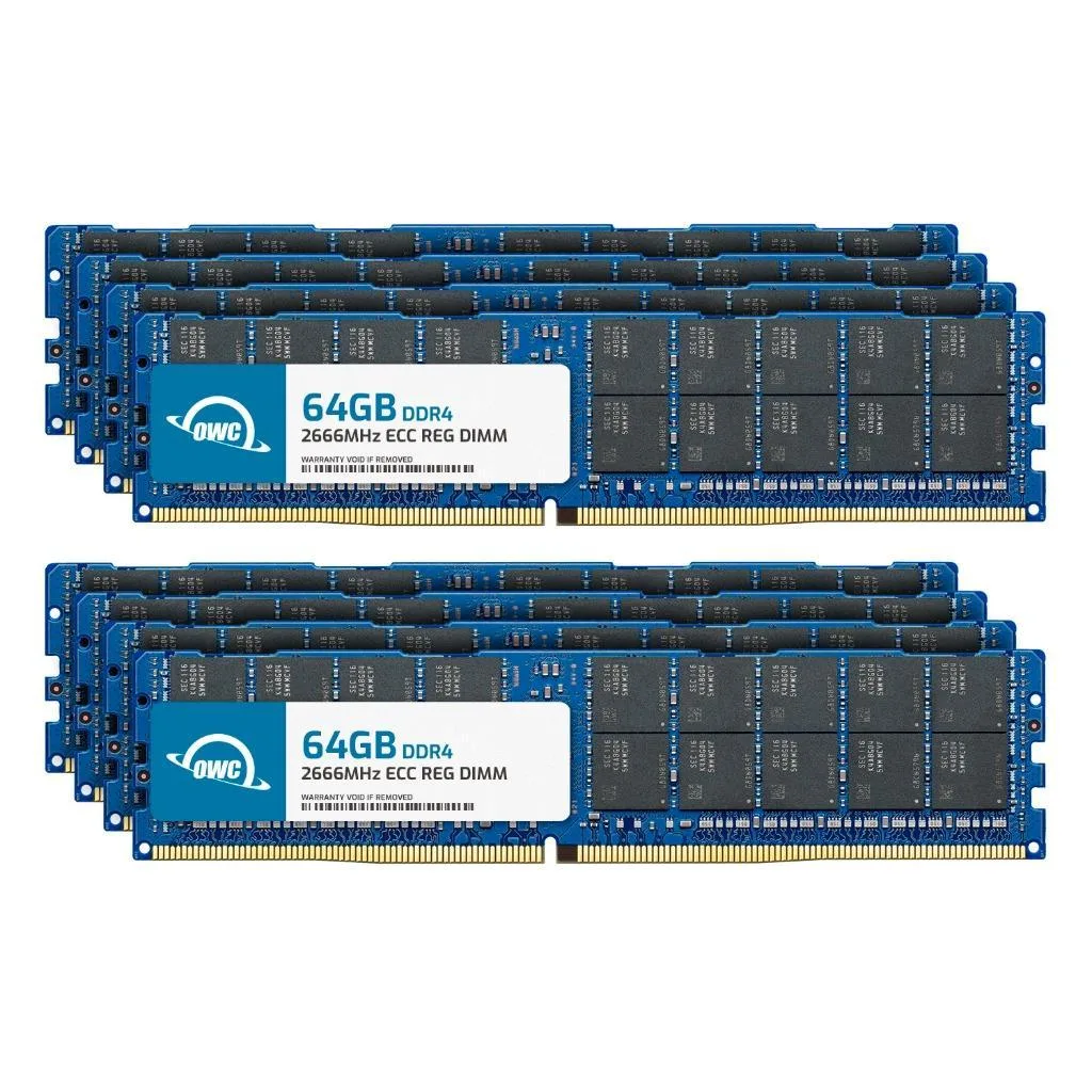 OWC OWC 512GB (8x64GB) DDR4 2666 ECC Registered RDIMM server RAM — product photo