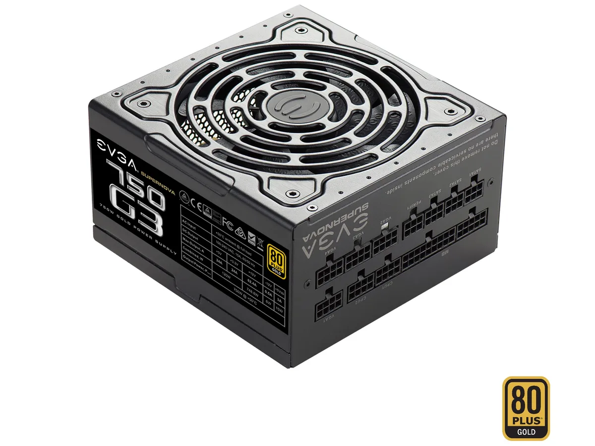 EVGA EVGA SuperNOVA 750 G3 220-G3-0750-X1 power supply — photo du produit