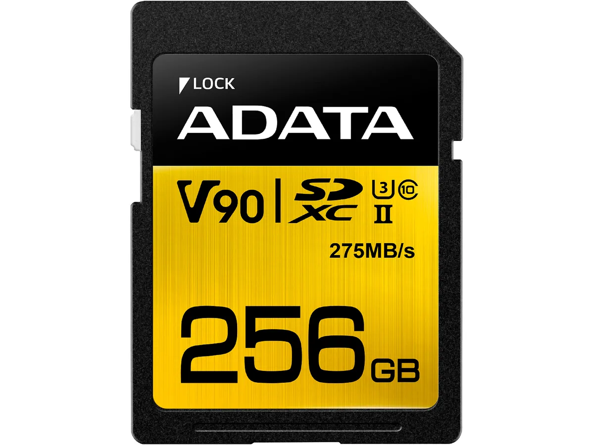 ADATA ADATA Premier ONE 256GB SDXC UHS-II V90 memory card ASDX256GUII3CL10-C — product photo