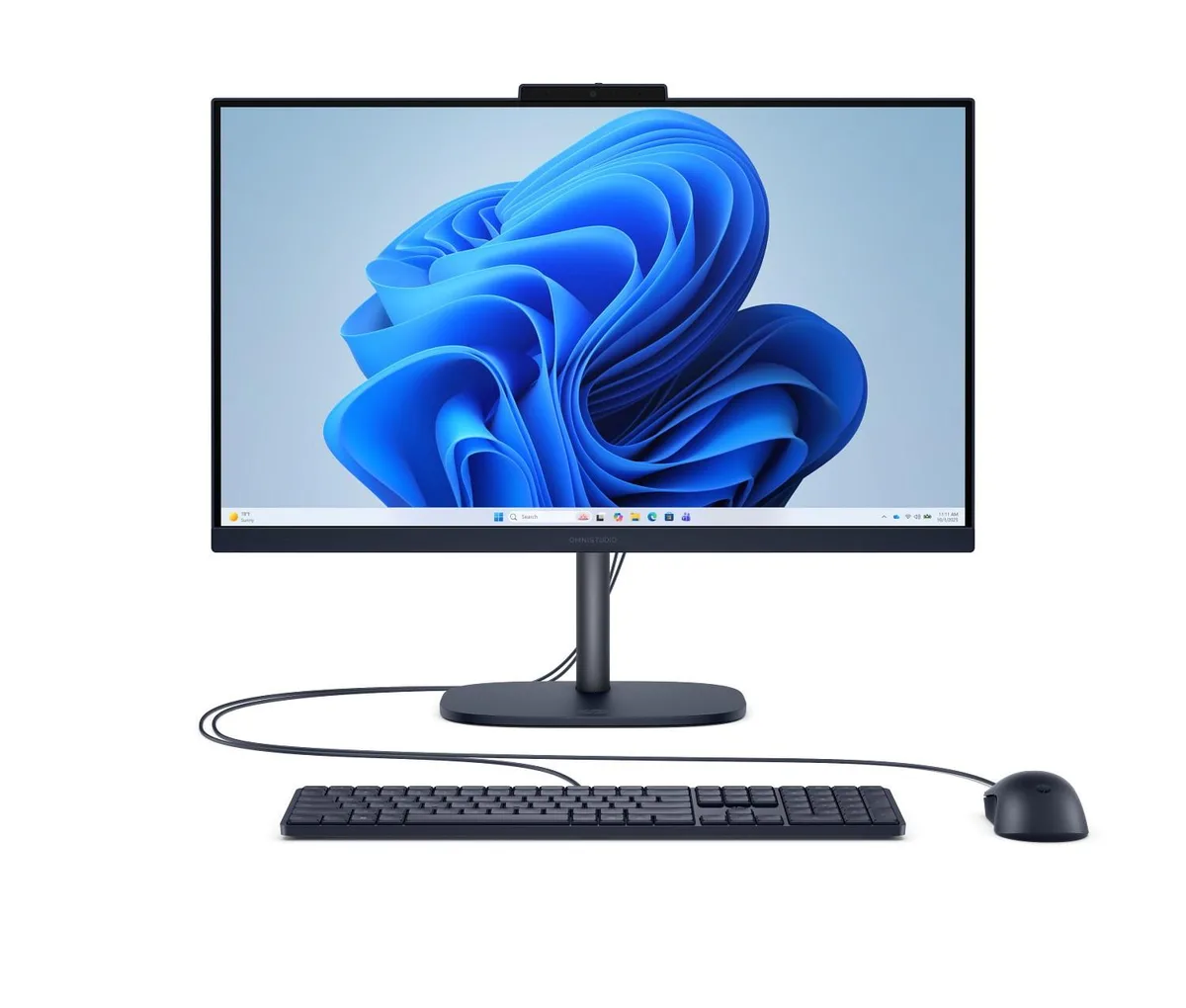 Denim blue all-in-one desktop with 23.8 inch screen