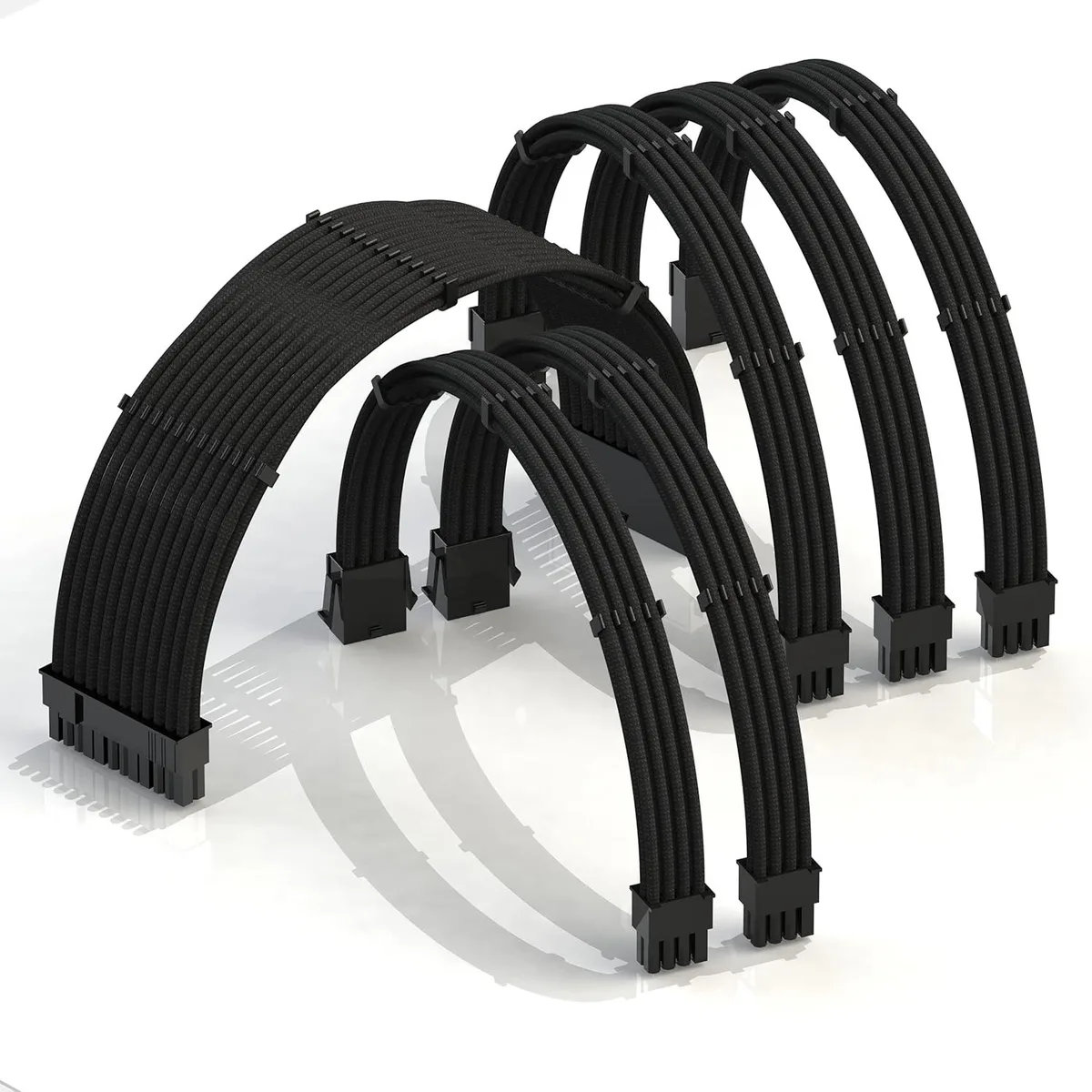 myVolts myVolts 50cm PSU Cable Extension Kit 18AWG Black — photo du produit