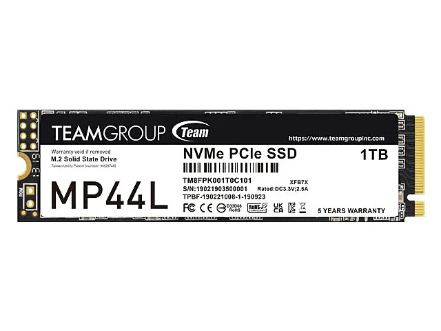 Team Group Team Group MP44L 1TB M.2 2280 PCIe 4.0 x4 NVMe 1.4 TLC internal SSD TM8FPK001T0C101 — product photo