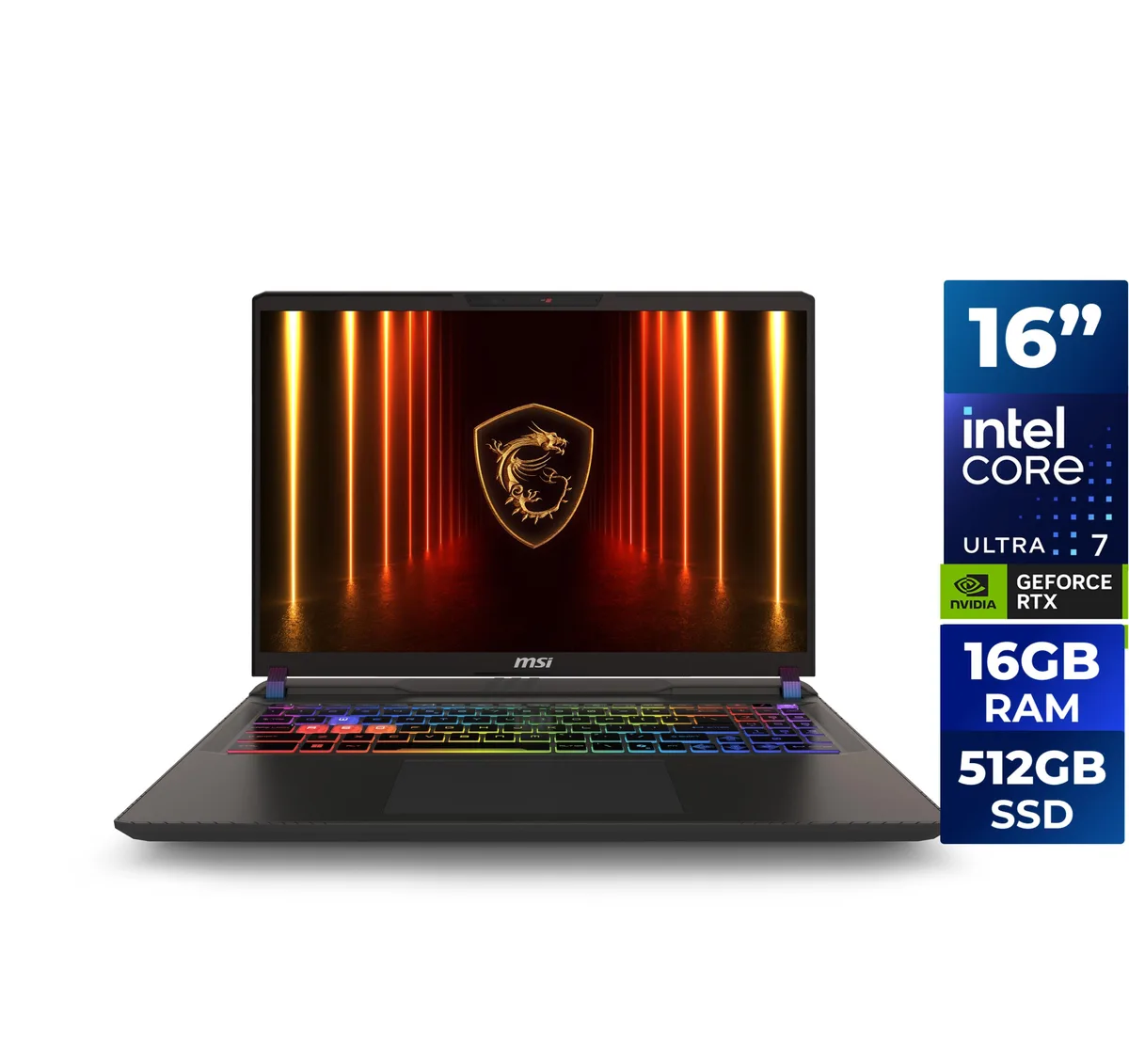 Cosmo Gray 16 inch gaming laptop with fingerprint reader