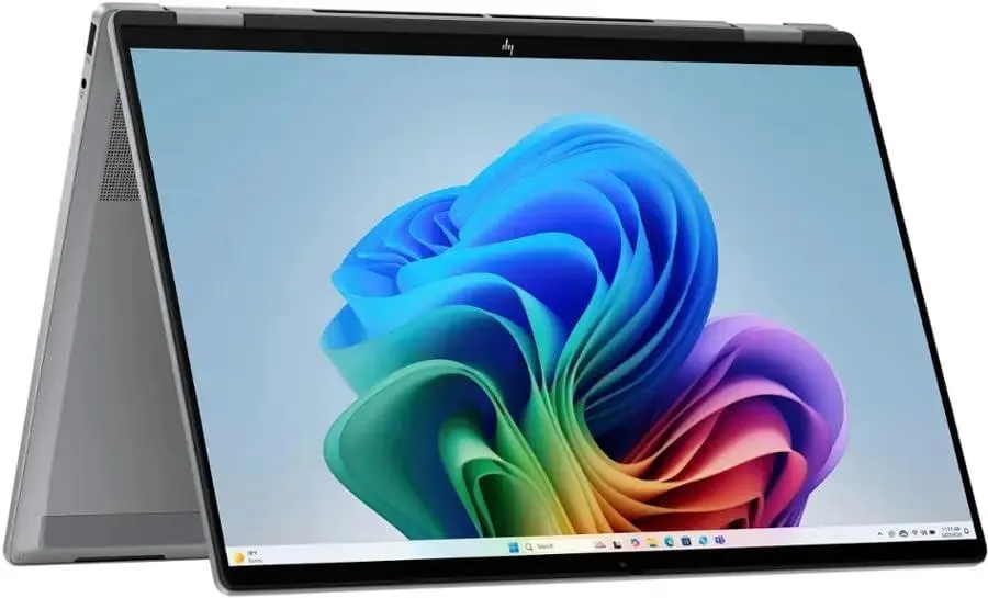 HP HP OmniBook X 16 laptop, Ryzen AI 5 340, 16GB, 2TB, 16" WUXGA touchscreen, Silver — product photo