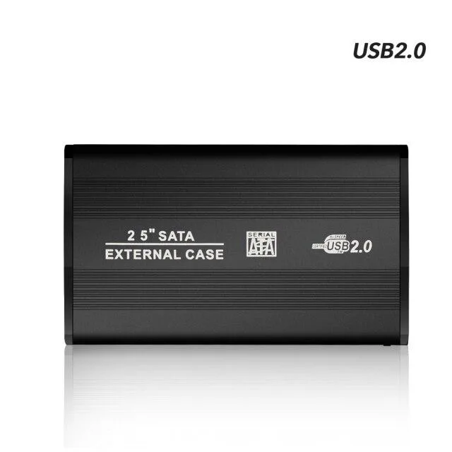 Hetai Tech Hetai Tech 2.5" SATA to USB 2.0 Drive Enclosure Black 9.5mm — product photo