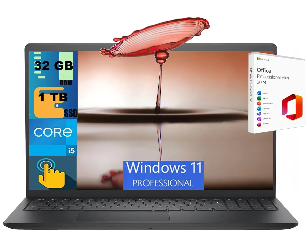 DELL DELL Inspiron 15 laptop 15.6 FHD touchscreen i5-1334U 32GB 1TB PCIe — photo du produit
