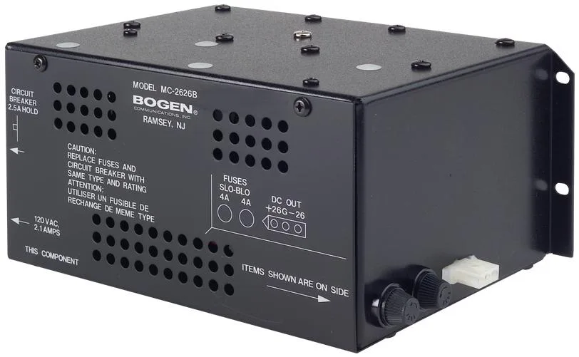 Bogen Communications Bogen Communications MC2626B Multicom 2000 Power Supply — foto del producto