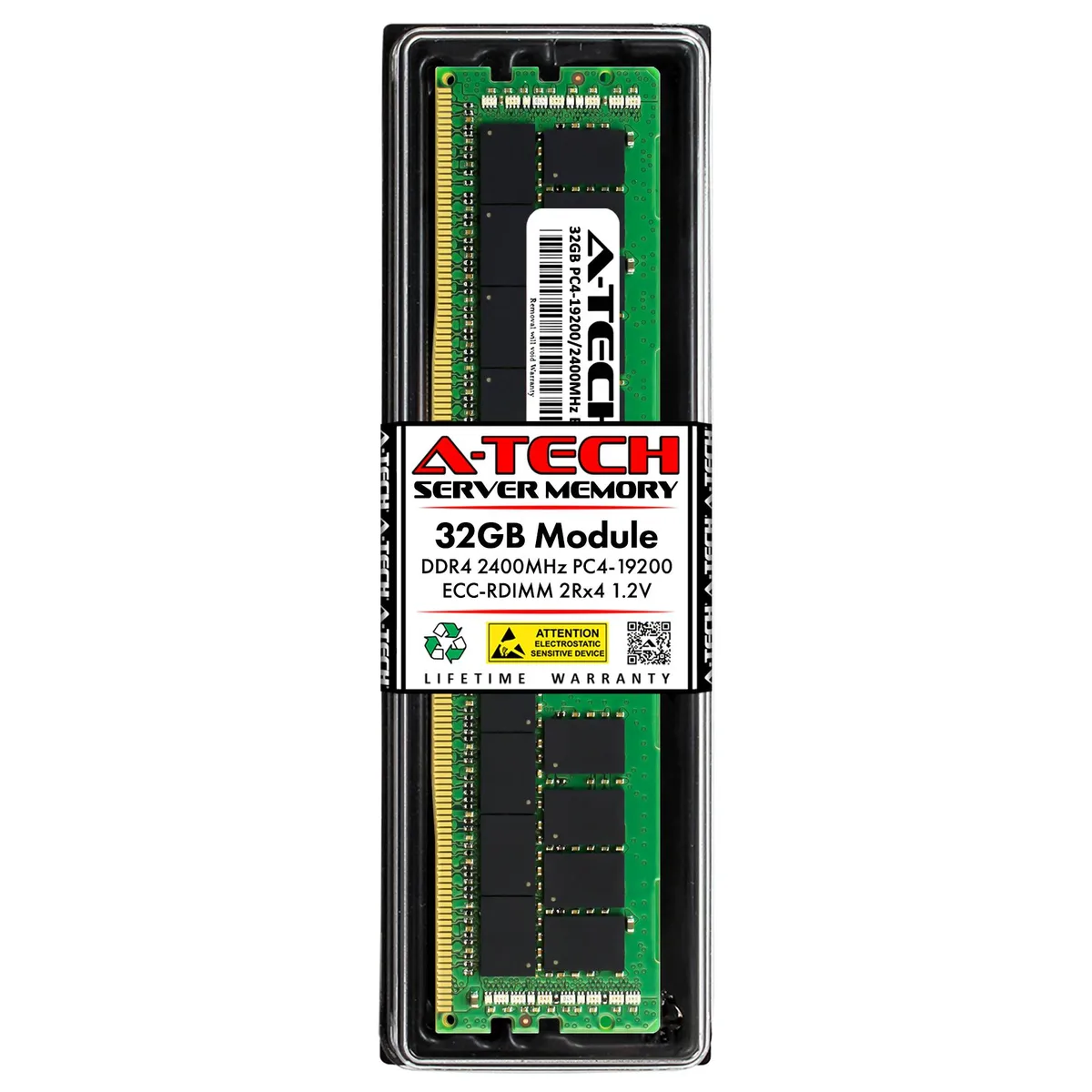 A-Tech A-Tech 32GB DDR4 2400 ECC REG RDIMM 2Rx4 288-Pin Server RAM — product photo