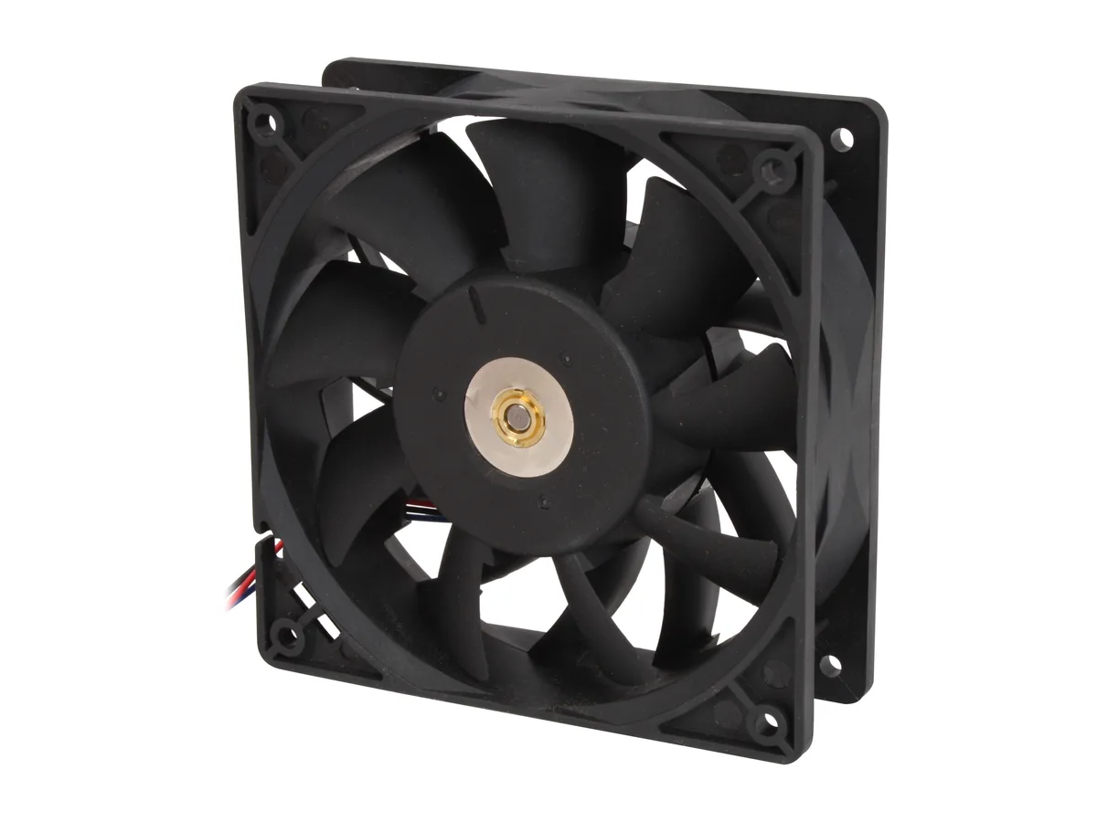 DELTA ELECTRONICS DELTA ELECTRONICS FFB1212EHE-F00 120x38mm 4000RPM 190CFM 59dBA Dual Ball 3-Pin Non-LED case fan — foto produk