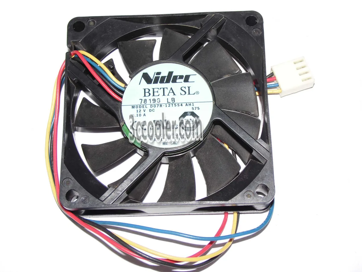 OEM Industries OEM Industries D07R-12T5S4 AH1 70mm 12V 0.1A 4-Pin Hydraulic CPU cooler — photo du produit