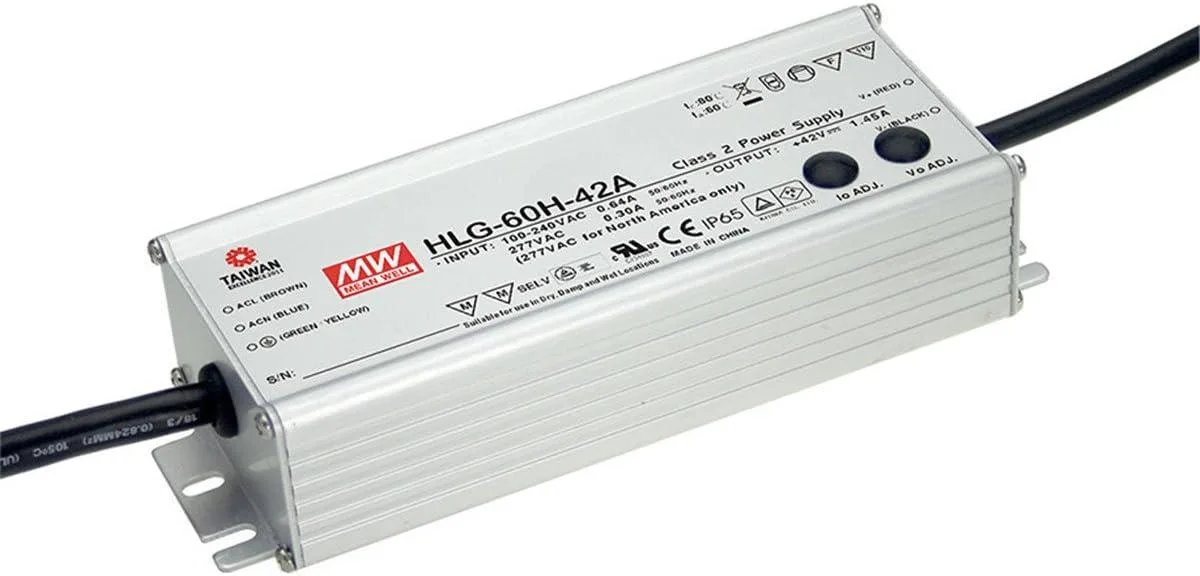 Mean Well Mean Well HLG-60H-48A 48V 1.3A 60W power supply — photo du produit