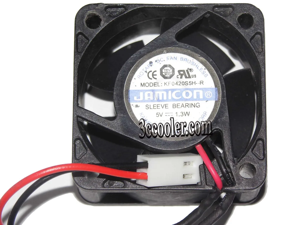 OEM Industries OEM Industries KF0420S5H-R 40mm 20mm 5V 1.3W 2 Pin Sleeve Fan — photo du produit