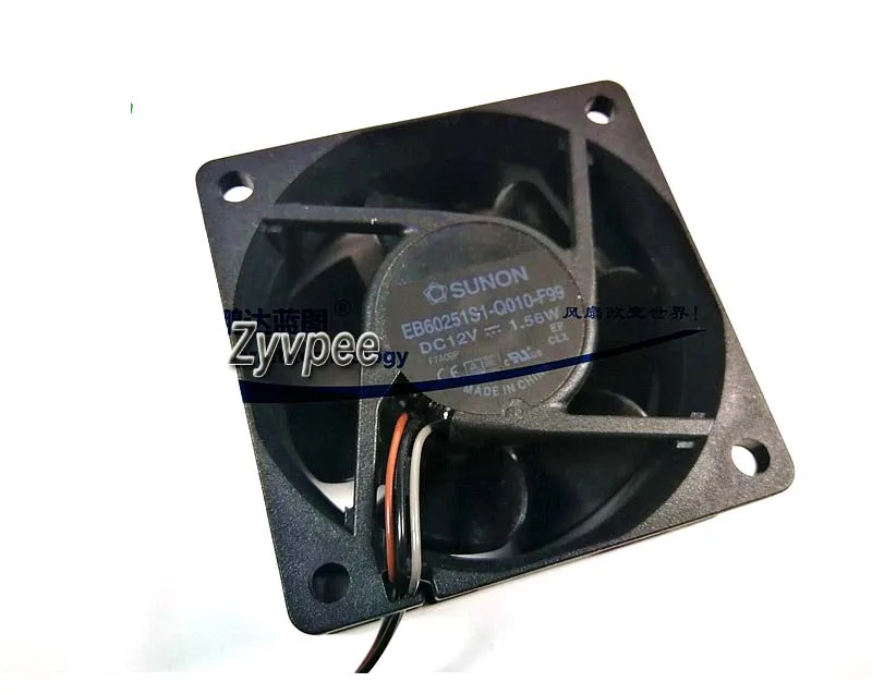 Zyvpee Zyvpee EB60251S1-Q010-F99 60*25mm 12V 1.56W 3-pin case fan — ภาพสินค้า