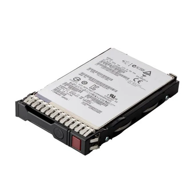 HPE 480 GB SATA 2.5 inch enterprise SSD in silver metal casing