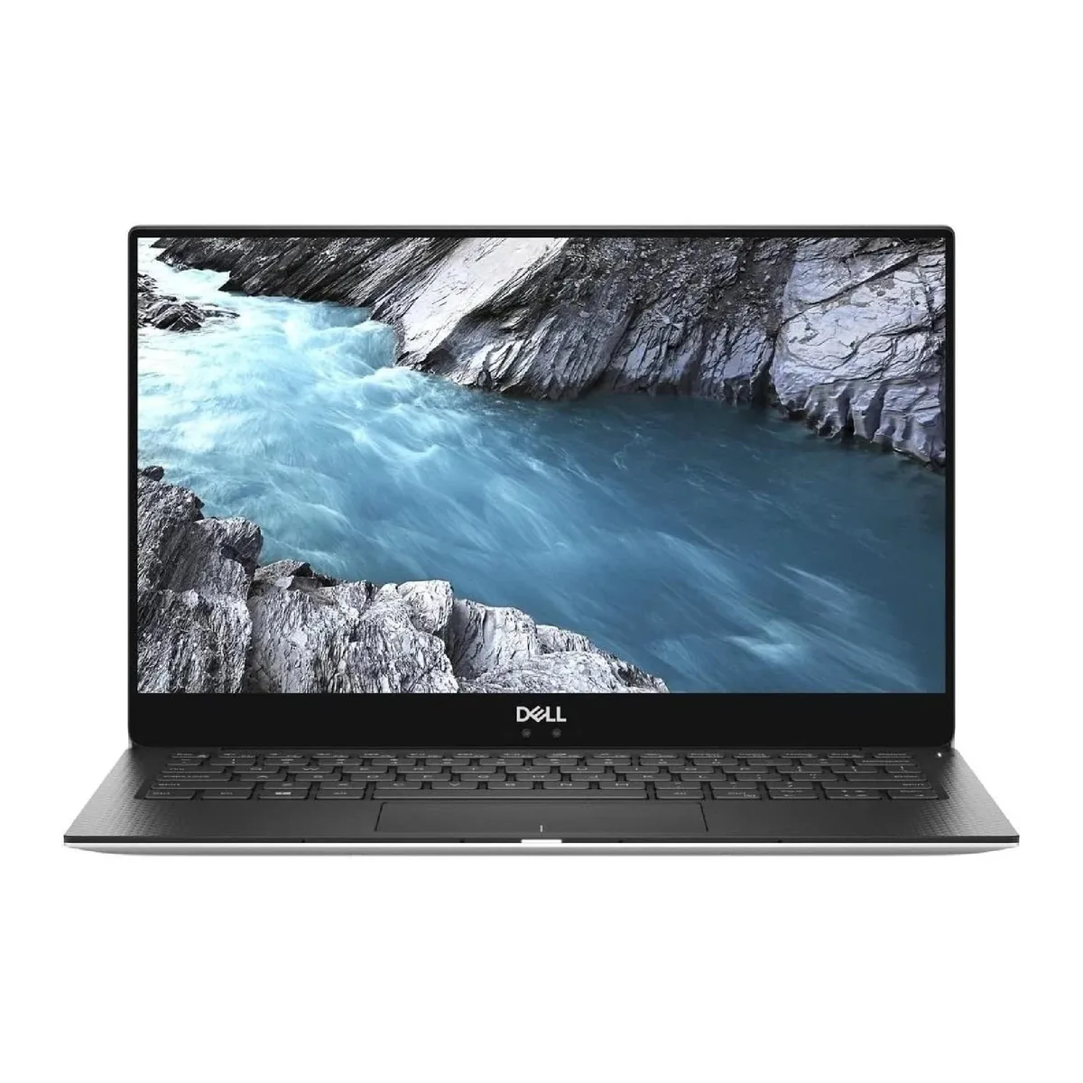 Silver Dell XPS 13 9380 ultrabook closed on a flat surface