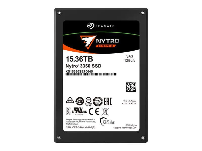 A 2.5 inch SAS internal SSD with a silver metal casing
