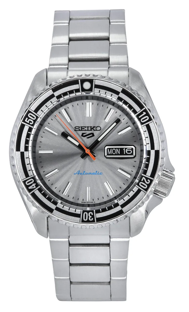 Seiko Seiko 5 Sports SRPK09K1 Silver Dial Automatic Watch — fotografia produsului