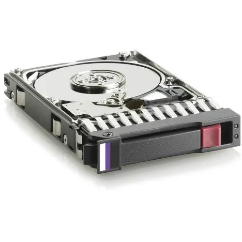 Silver 3.5-inch internal hard drive with SAS connector