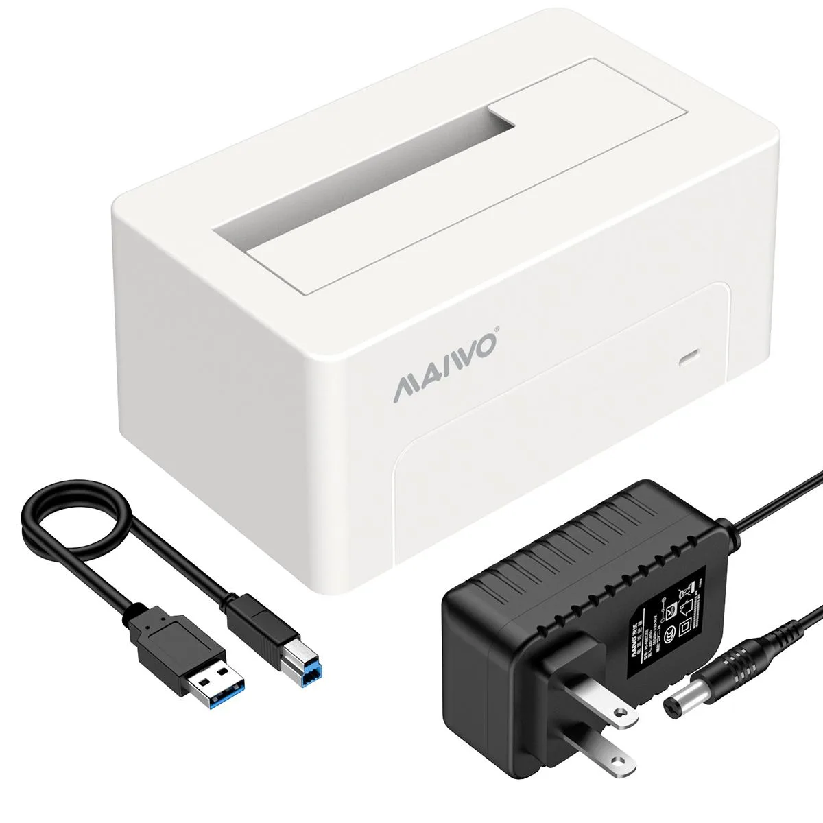MAIWO MAIWO SAS SATA 2.5 3.5 inch Docking Station White — صورة المنتج