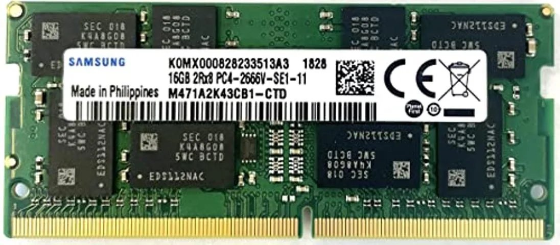SAMSUNG SAMSUNG 16GB DDR4 2666MHz CL19 260-pin SODIMM laptop RAM — תמונת המוצר