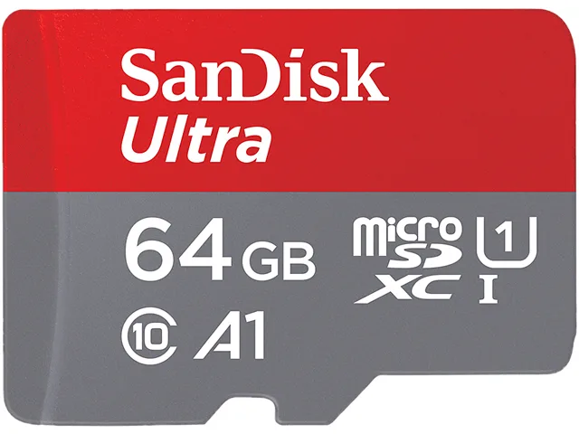 SanDisk SanDisk Ultra microSDXC 64GB A1 UHS-I/U1 Class 10 SDSQUAR-064G-GN6MA memory card — 제품 사진