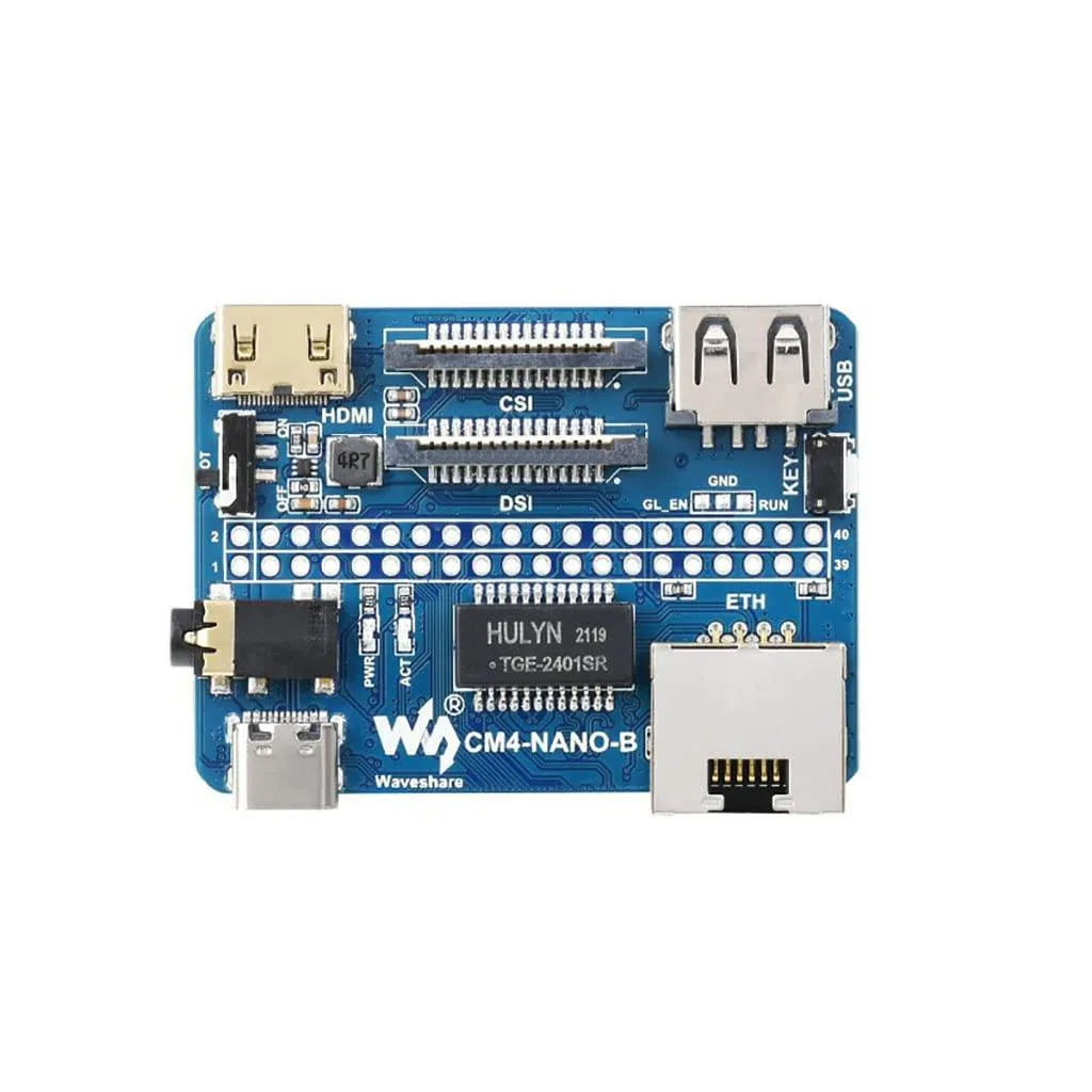 LORDWORLD LORDWORLD Nano Base Board (B) CM4 40PIN GPIO USB 2.0 3.5mm — foto produk
