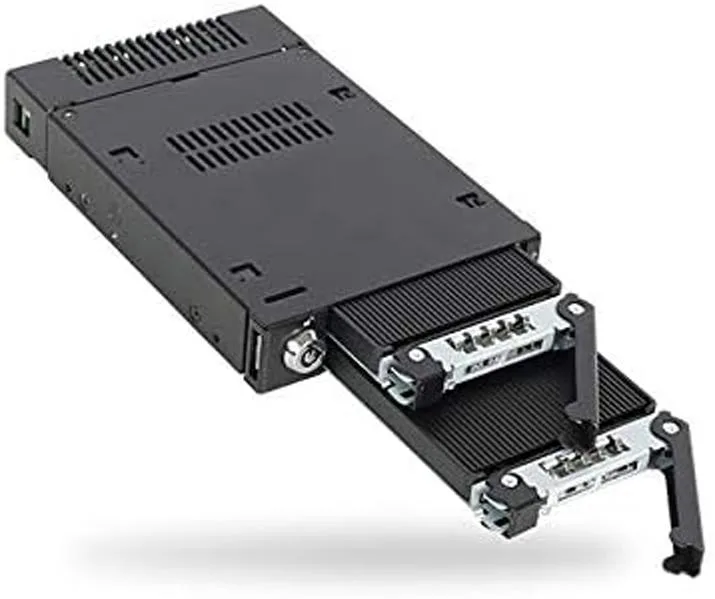 Black metal drive tray for 3.5 inch bay, fits MB833M2K-B and MB834M2K-B racks