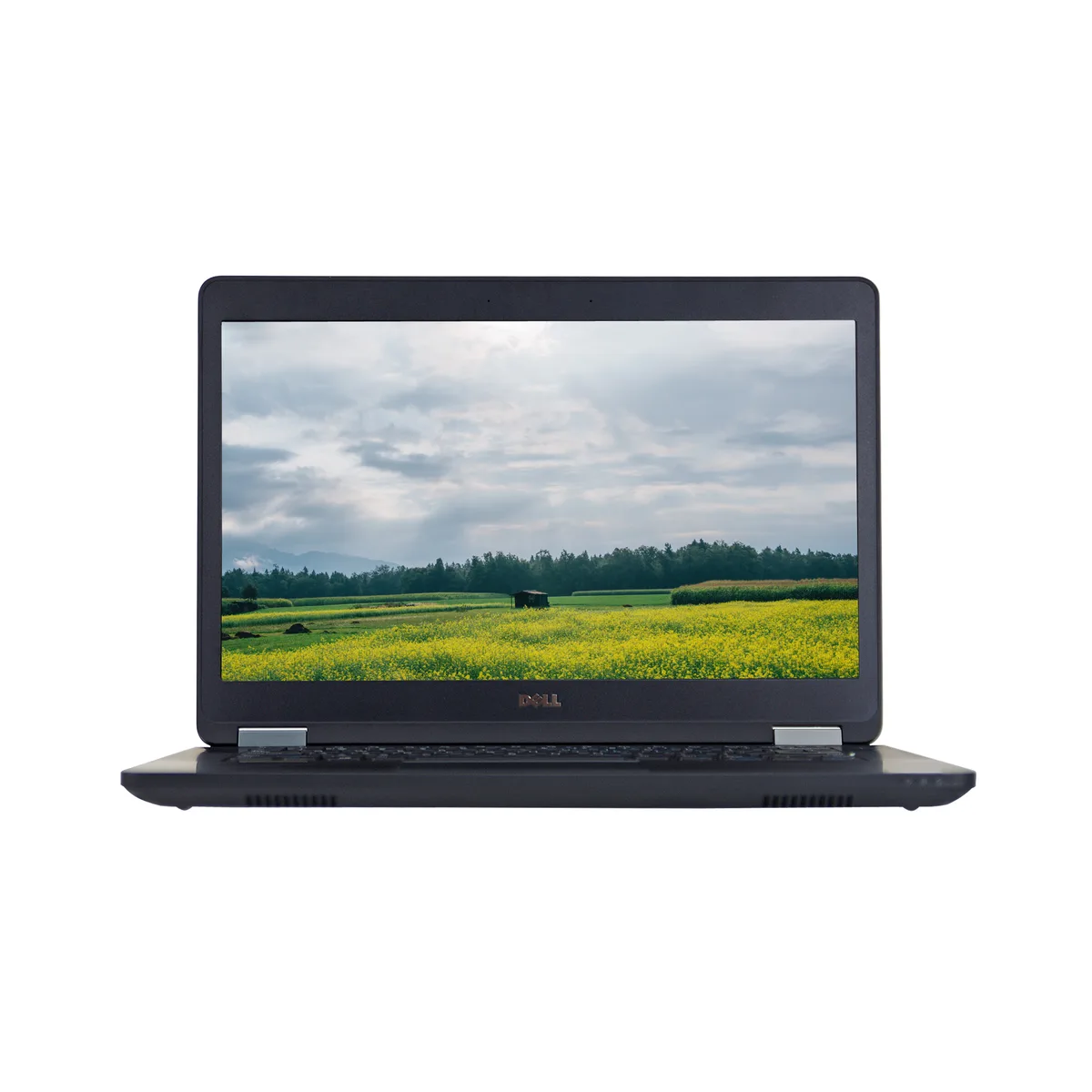 Refurbished Dell E5470 laptop, 14 inch matte screen, worn chassis, no webcam