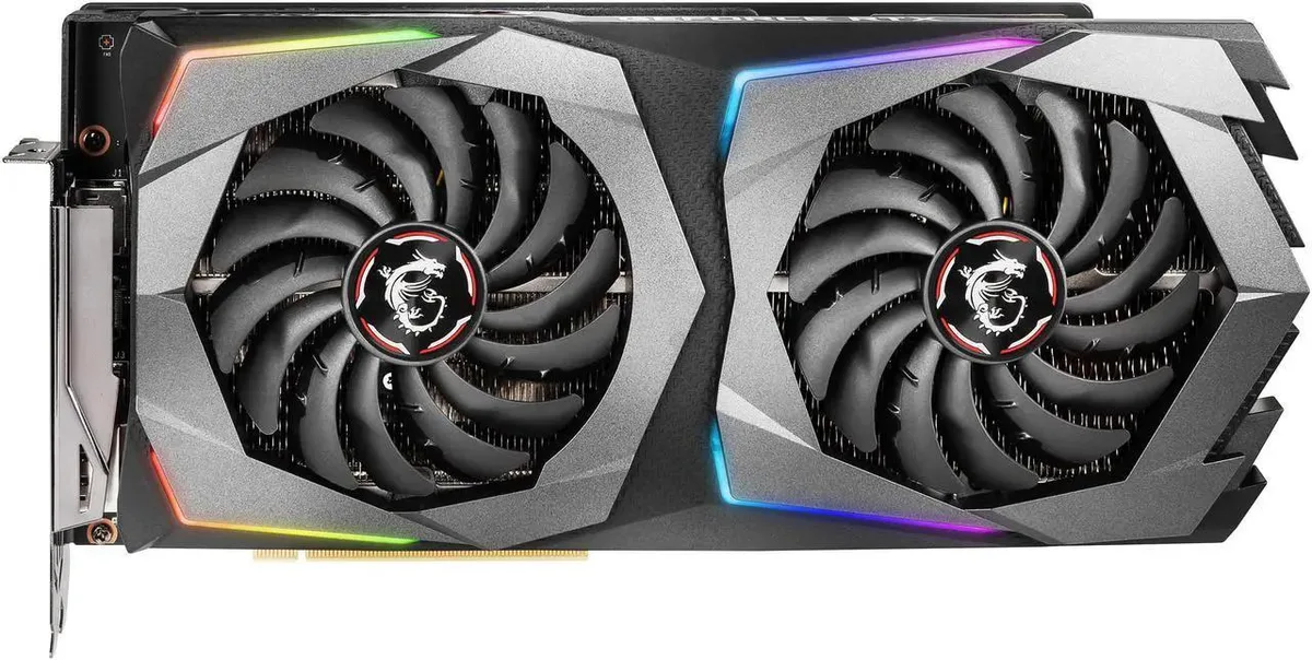 MSI GeForce RTX 2070 Gaming Z triple-fan graphics card in black and silver