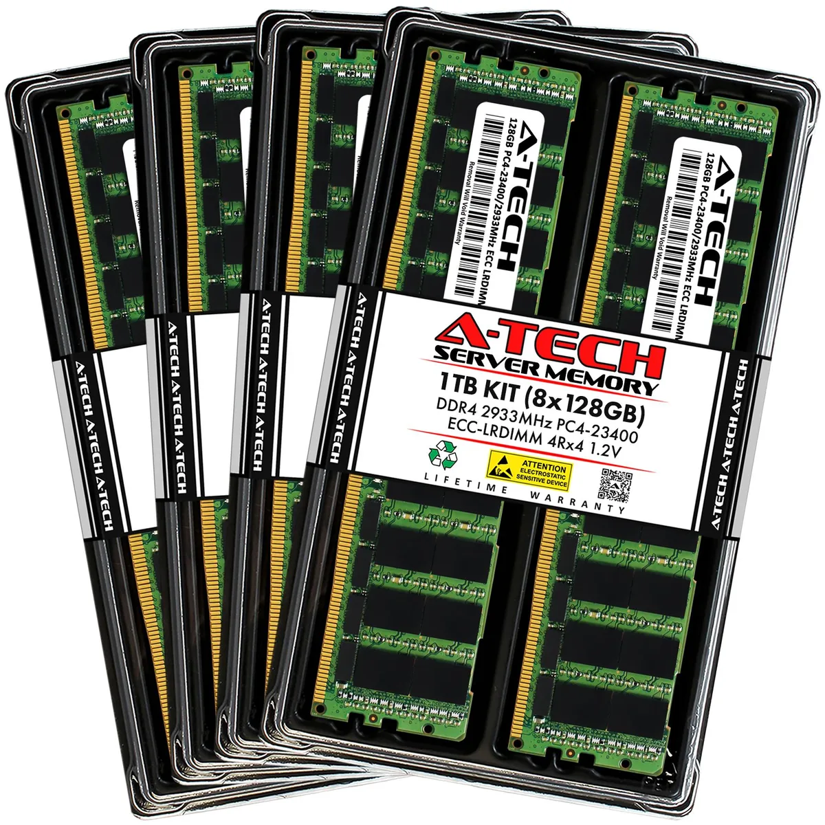 A-Tech A-Tech 1TB (8x128GB) DDR4 2933 ECC LRDIMM 4Rx4 Server RAM — product photo