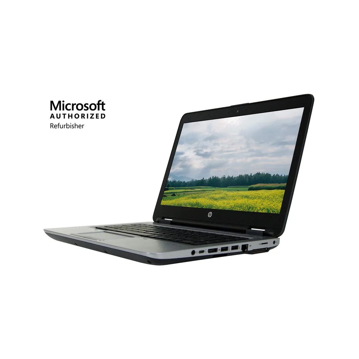 Silver HP ProBook 640 G2 14 inch laptop closed