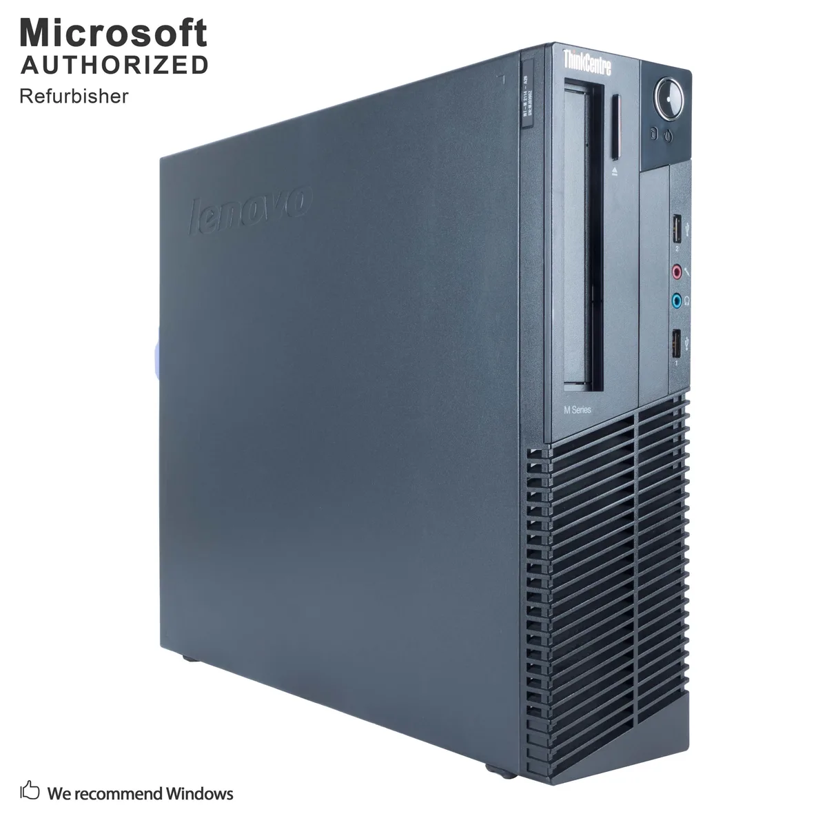 Small black Lenovo ThinkCentre M91p desktop tower