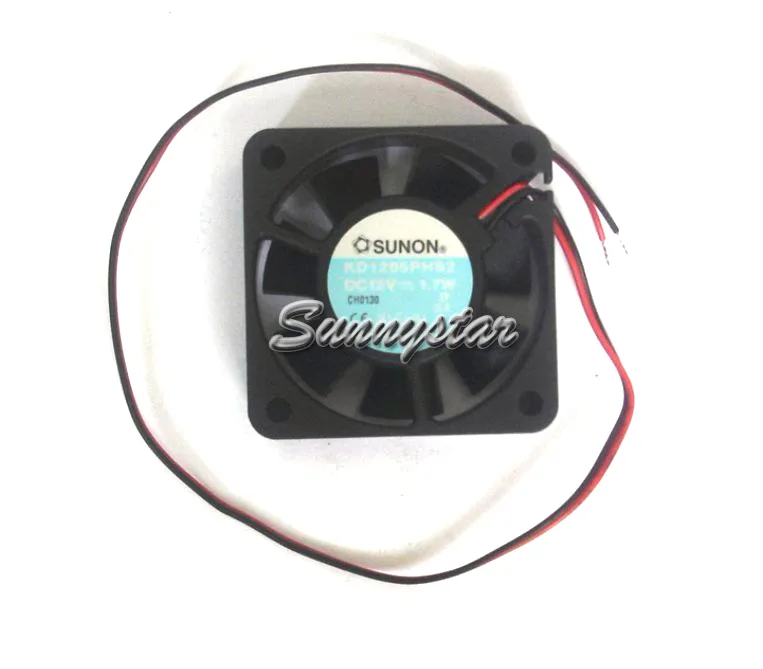 Black 50mm square CPU fan with 2-wire connector