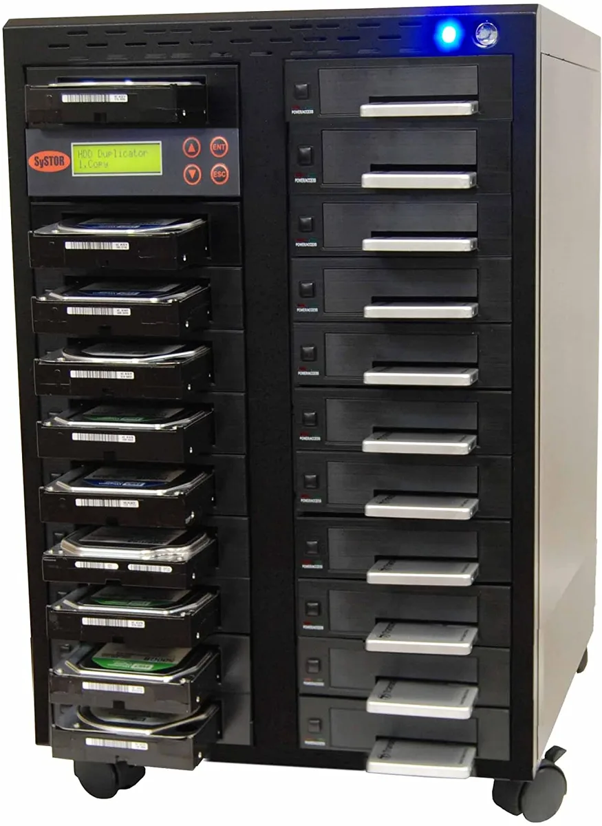 Systor Systor SYS2020HS-DP 1:20 SATA Duplicator &amp; Sanitizer 9GB/min 150MB/sec 128MB Buffer 800W — снимка на продукта