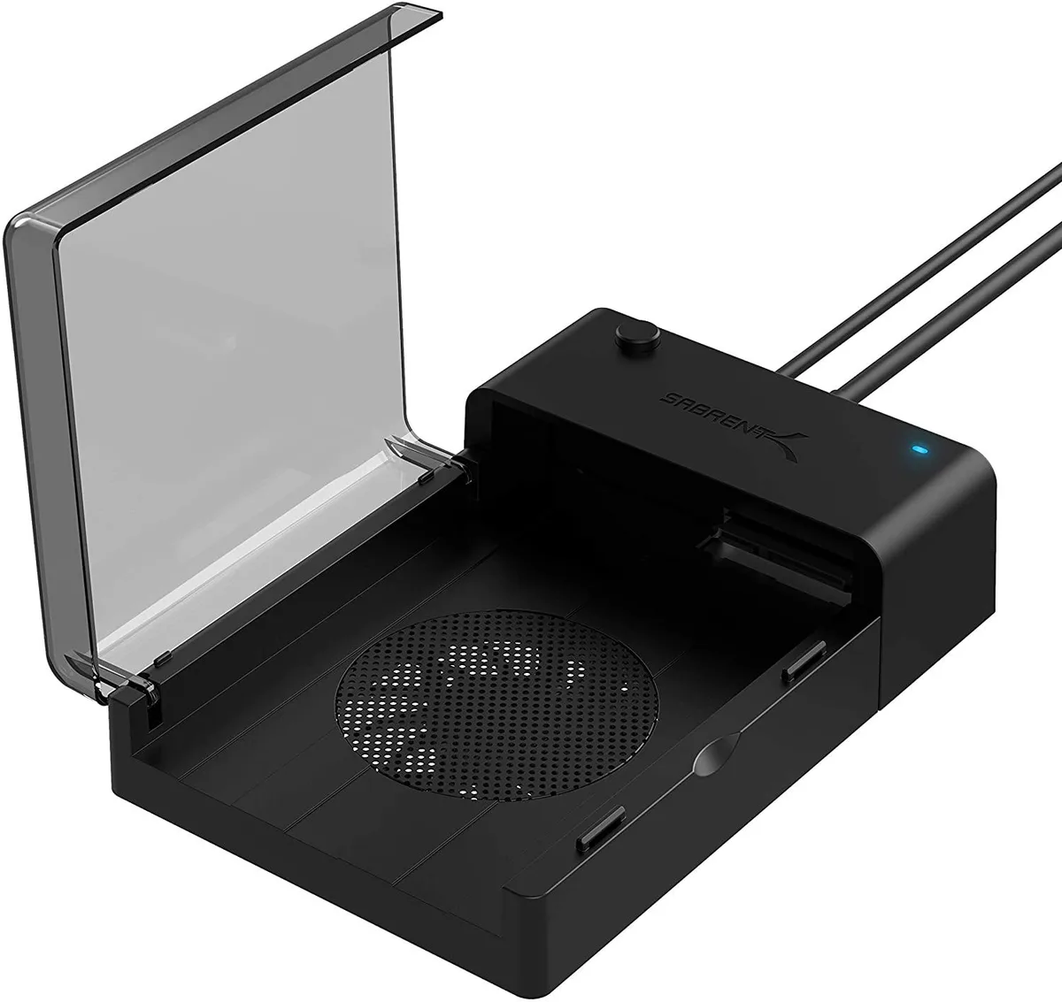 Sabrent Sabrent EC-DFFN 2.5" & 3.5" SATA USB 3.0 Lay-Flat Docking Station with Fan — foto produk