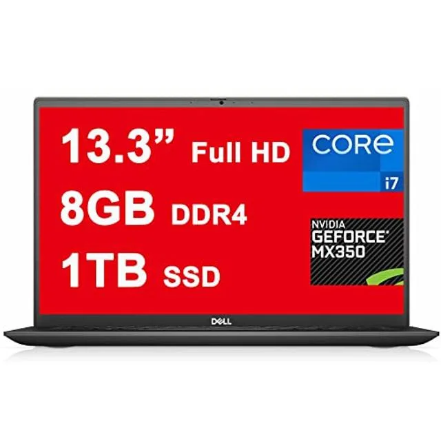 Thin Dune-coloured 13.3-inch laptop with narrow screen borders and backlit keyboard