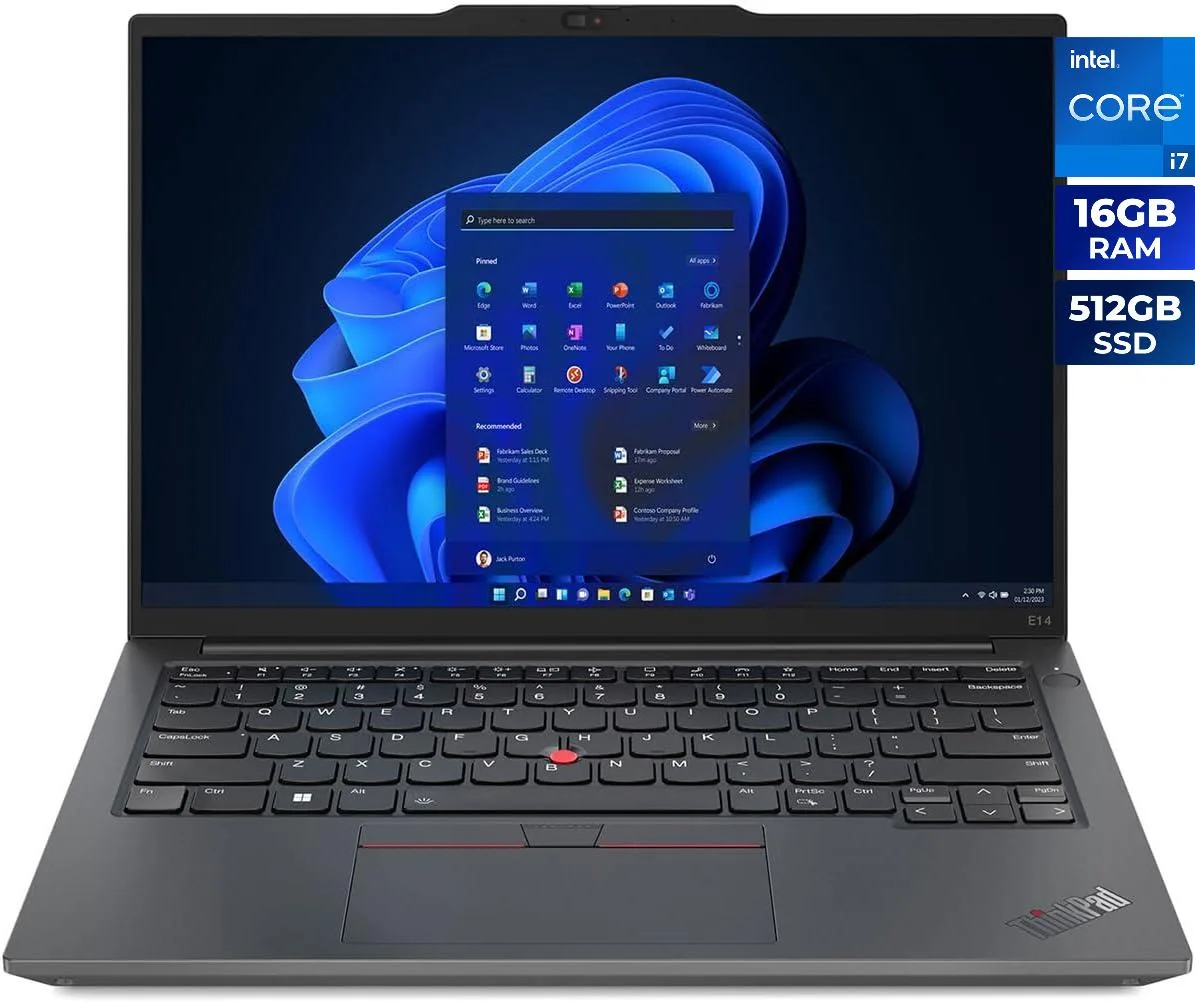 Lenovo Lenovo ThinkPad E14 Gen 5 14.0" Touch i7-1355U 16GB 512GB 21JK0053US — photo du produit