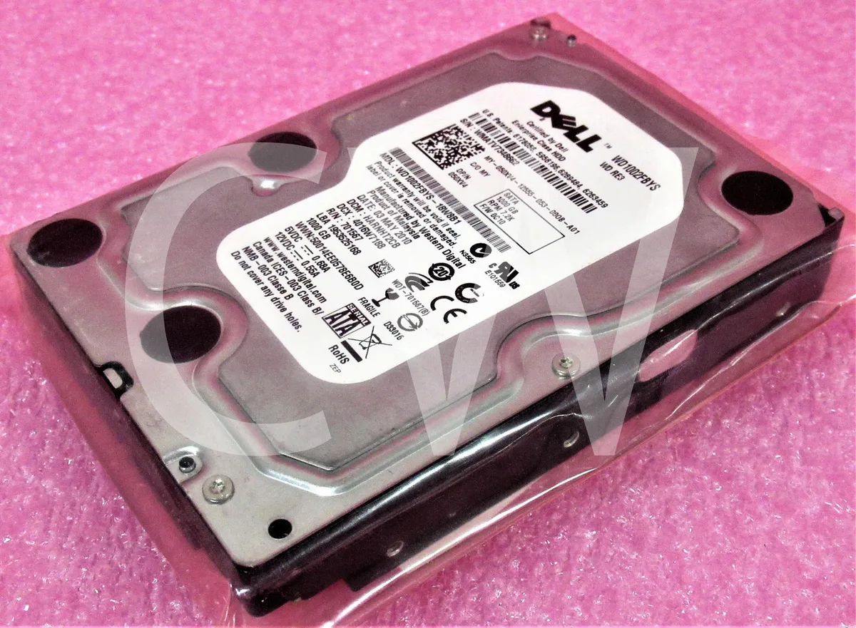 Silver 3.5 inch SATA hard drive bare unit