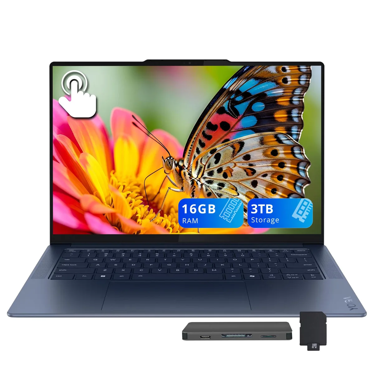 Lenovo Lenovo Yoga Slim 7 14.5" 3K OLED Touchscreen Snapdragon X Elite X1E-78-100 16GB 2TB Blue — صورة المنتج