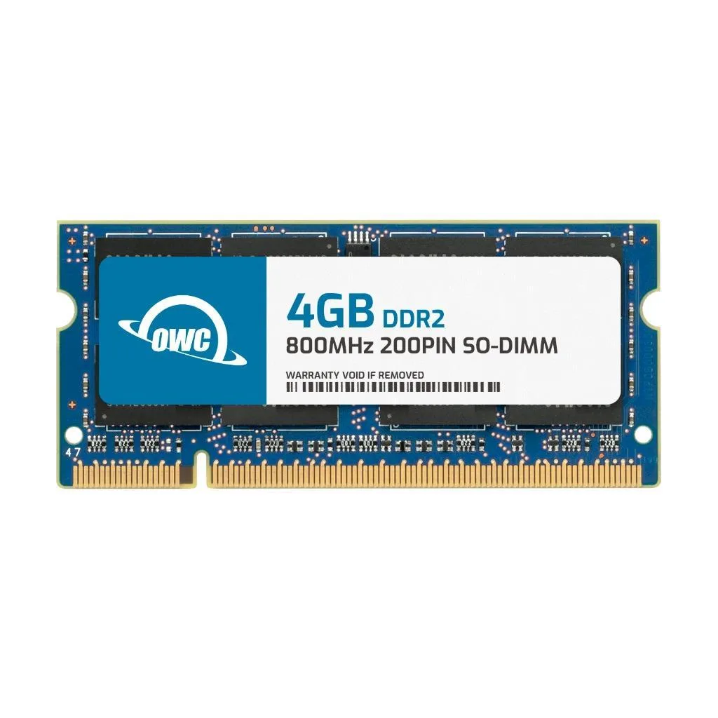 OWC OWC 4GB DDR2 800 PC2-6400 CL6 2Rx8 200-pin 1.8V SODIMM laptop RAM — 商品写真