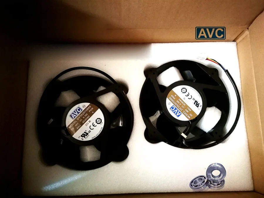 Zyvpee Zyvpee DYTA2070B8S 200x70mm 48V 5.16A 4-pin ball bearing axial case fan (2 pcs) — φωτογραφία προϊόντος