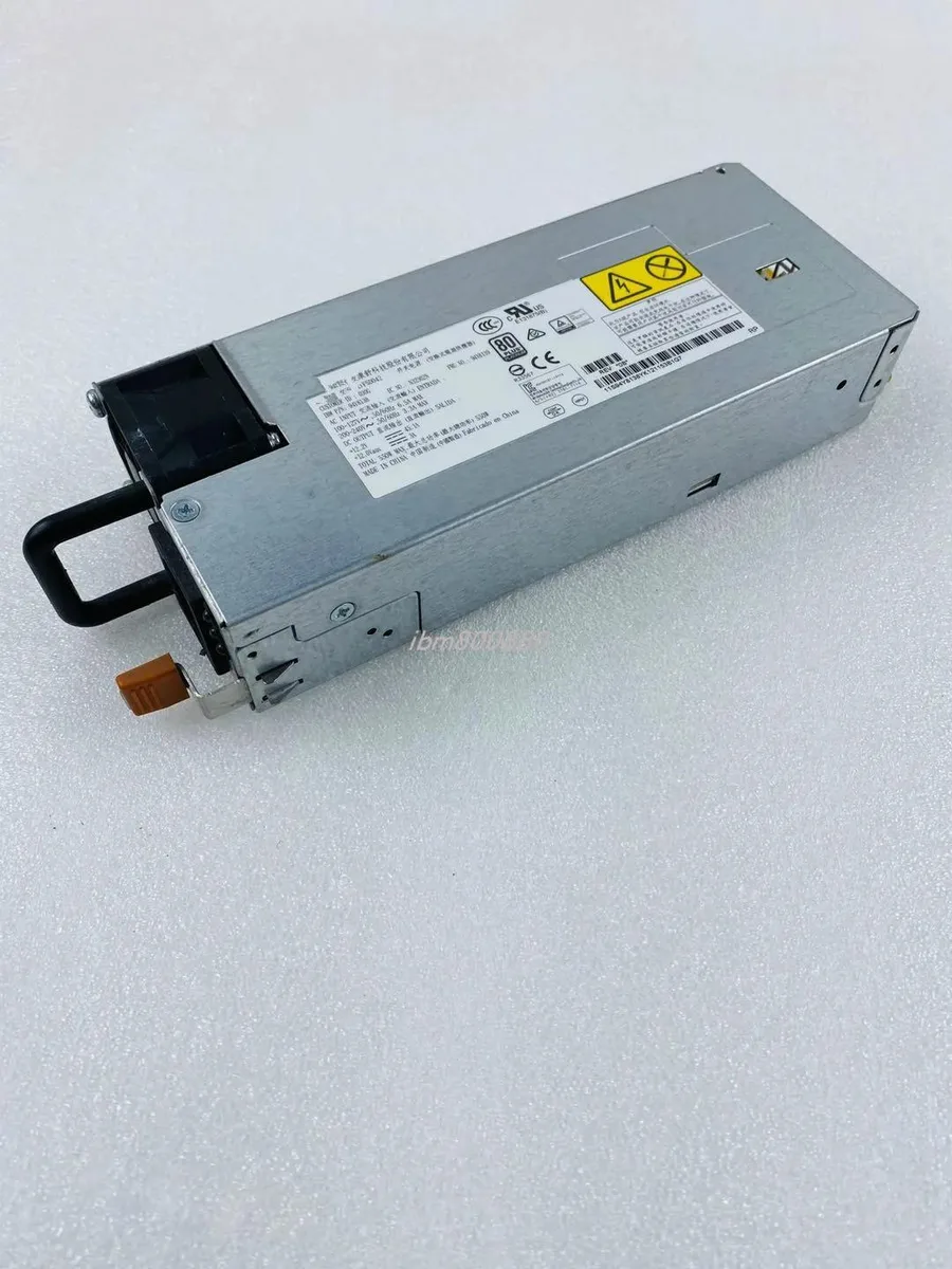 Rectangular metal server PSU with side vent grille